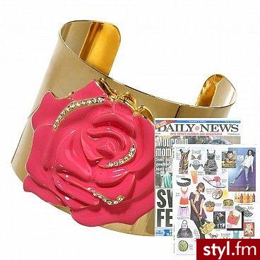 Bransoletka z różą od BabyPhat z pewnością Cię wyróżni. Cena: $42 - Pozostałe Dodatki Moda