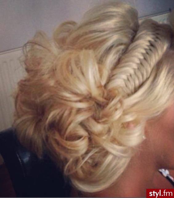 Blond Upięcie Kręcone Ślubne Długie Fryzury