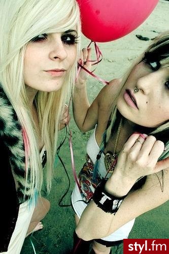 EMO Alternatywne Średnie Fryzury