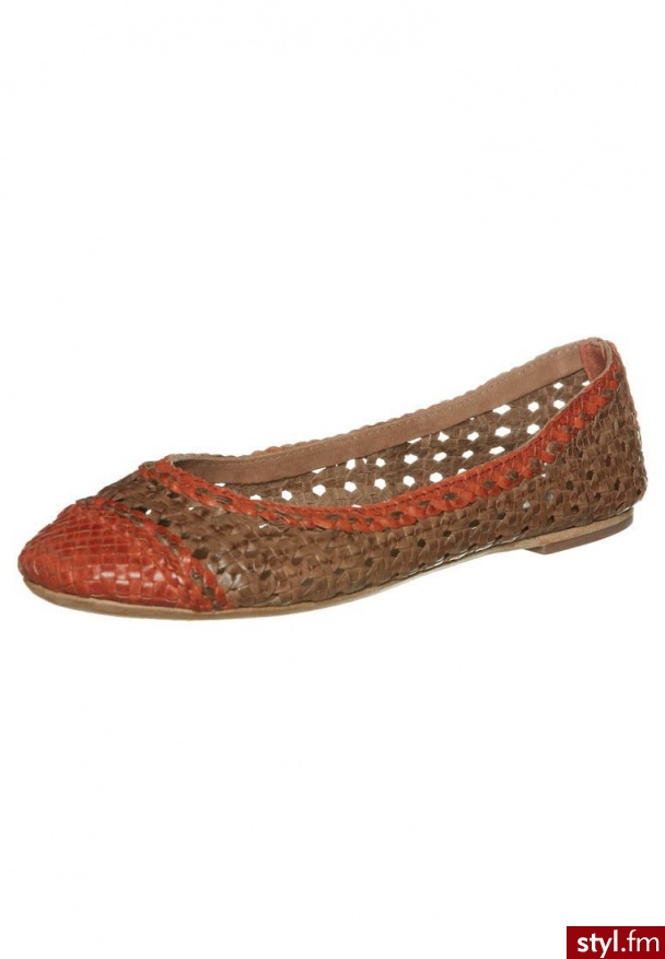 Eden Baleriny pomarańczowy 11 202 CL - Balerinki Buty Moda