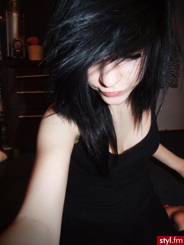 EMO Alternatywne Średnie Fryzury