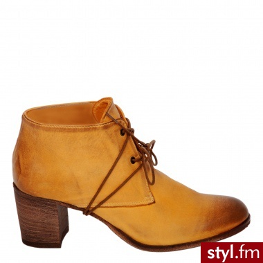 Venezia BOTKI SZNUROWANE 622 VIN CARRO - Botki Buty Moda