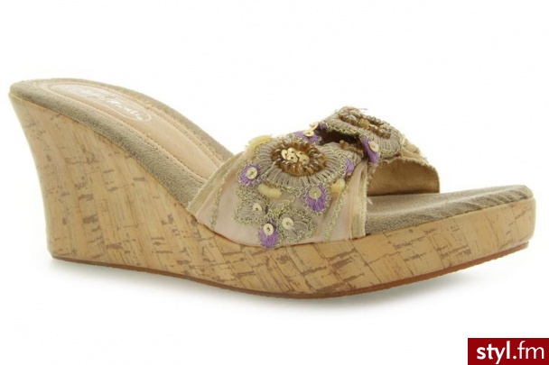 Inne KLAPKI JULIA MONTI FLOWER - Klapki Buty Moda