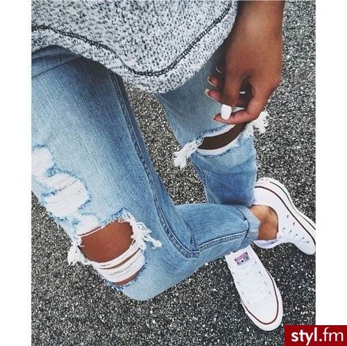 Jeansy Spodnie Moda
