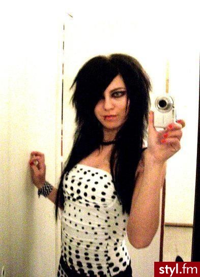 EMO Alternatywne Średnie Fryzury
