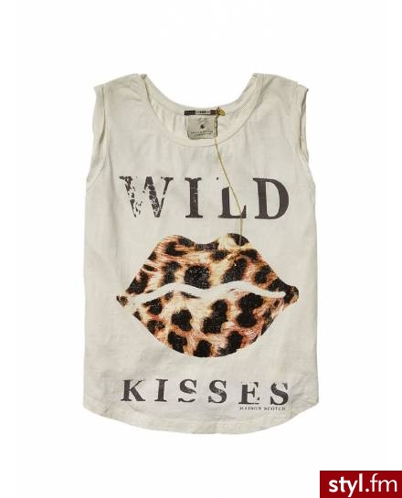 Rock theme tee with sheer back and tie detail - T-shirt Ciuchy Moda