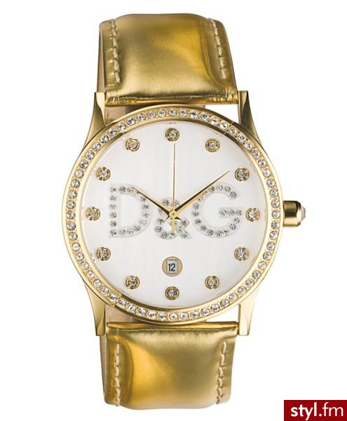 Zegarek D&G - 270$, pasek skórzany natomiast kryształki są mineralne. - Pozostałe Dodatki Moda