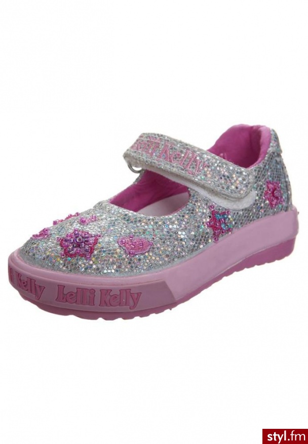 Lelli Kelly GLITTER STELLA Baleriny z zapięciem srebrny - Balerinki Buty Moda