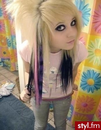 EMO Alternatywne Średnie Fryzury