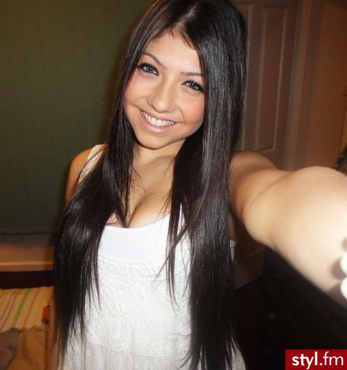 Brązowe Rozpuszczone Proste Na co dzień Długie Fryzury