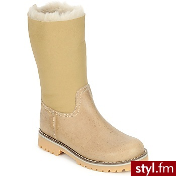Hip Buty Dziecko Kerian Beż - Kozaki Buty Moda