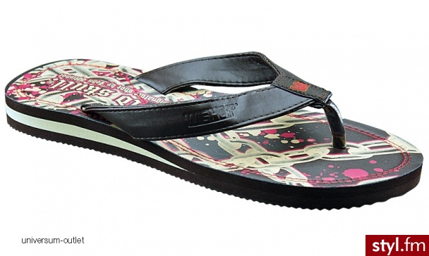 Wishot Klapki japonki męskie WI-32-015-C roz. 41-45 - kolor C Czarny - Klapki Buty Moda