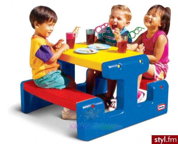 Little Tikes Stół Piknikowy Niebieski 4795 - Dziecko