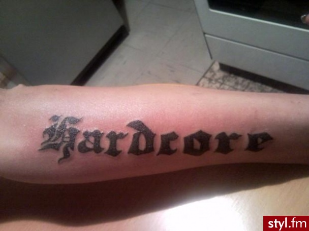 fbfgbfg. HARDCORE!!! XDDD - Tatuaże