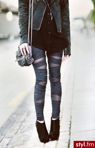 Leginsy Spodnie Moda