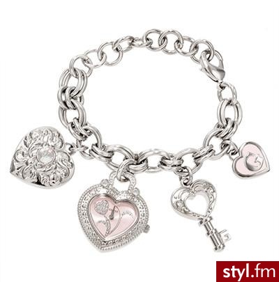 Śliczny, po prostu cudowny zegarek - bransoletka od znanej firmy Guess.. wyceniony na $95. Brałabym od razu. ;) - Pozostałe Dodatki Moda