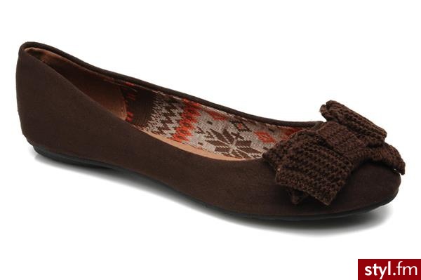 Refresh Balerinki Charlotte Brązowy - Balerinki Buty Moda