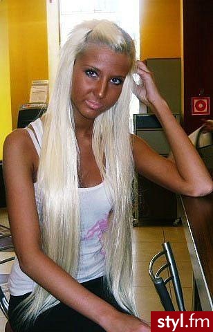 masakra..<br> - Blond Rozpuszczone Proste Na co dzień Długie Fryzury