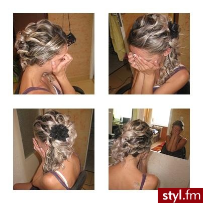 Blond Upięcie Kręcone Wieczorowe Długie Fryzury