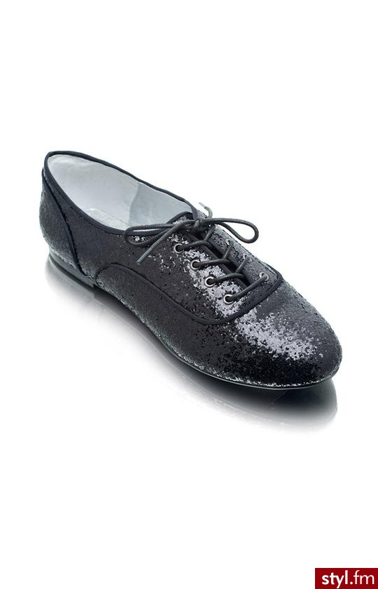 CS-497-30 QUALM JAZZÓWKI GLITTERKI (CZARNY) - Pozostałe Buty Moda