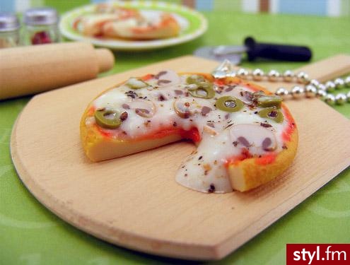 Naszyjnik - pizza. - Pozostałe Dodatki Moda