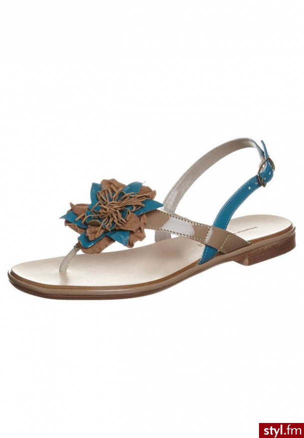Tosca Blu AMBRE Japonki beżowy - Klapki Buty Moda