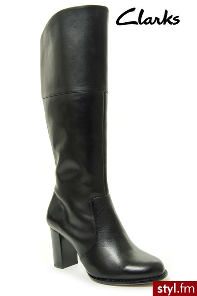 Clarks LORA BECCLES BLACK - Kozaki Buty Moda