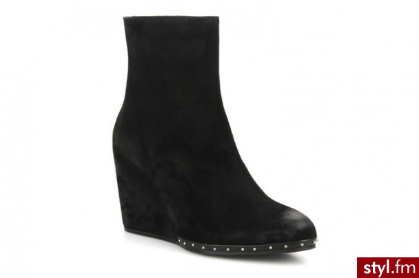 Perlato PÓŁBUTY I BOTKI FLOUX BY (CZARNY) (Czarny) - Botki Buty Moda