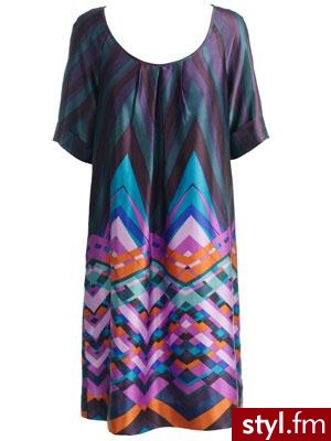 modna, geometryczna tunika Monsoon £75.00 - Pozostałe Ciuchy Moda