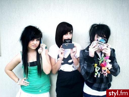 EMO Alternatywne Średnie Fryzury