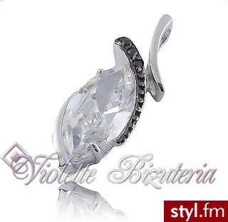 Violette Srebrna zawieszka diamentowa cyrkonia P0822 - Wisiorki Biżuteria Moda