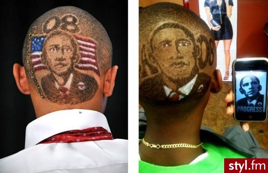 obama - Punk Rock Alternatywne Średnie Fryzury