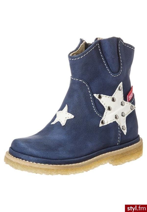 Shoesme Botki kowbojki i motocyklowe niebieski (BC3W092) - Pozostałe Buty Moda