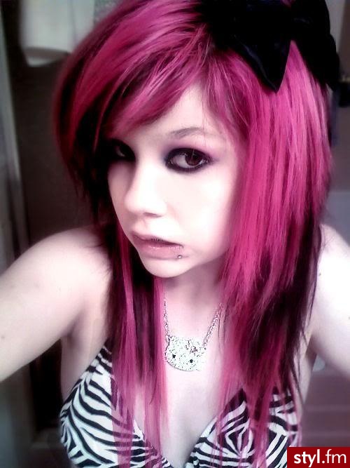 EMO Alternatywne Średnie Fryzury