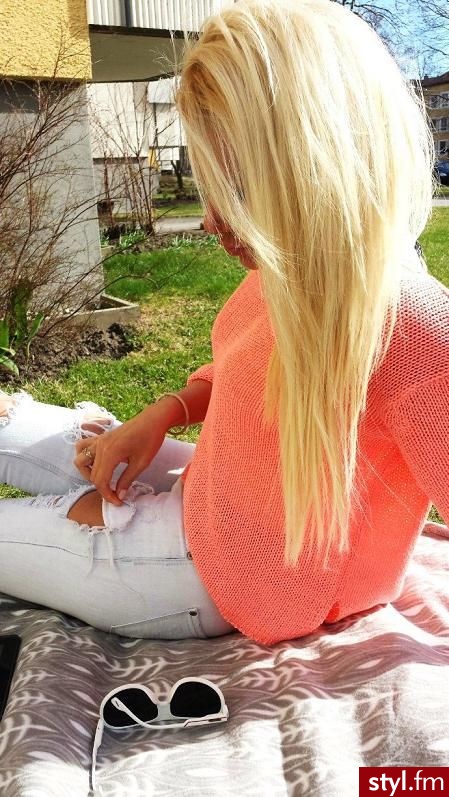 Blond Rozpuszczone Proste Na co dzień Długie Fryzury