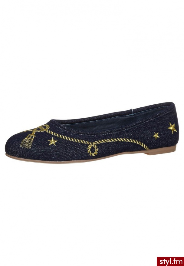 F-Troupe FTroupe SAILOR PUMP Baleriny niebieski (DY256 CANVAS) - Balerinki Buty Moda