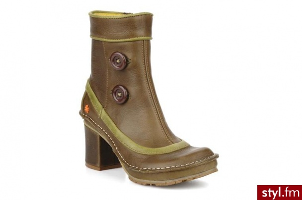 Art PÓŁBUTY I BOTKI TATE 701 BY ART (zielony) - Botki Buty Moda
