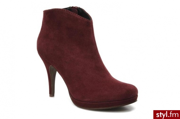 SPM PÓŁBUTY I BOTKI ACACIA BY SPM (Bordowy) - Botki Buty Moda
