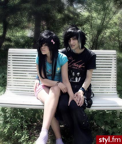 EMO Alternatywne Średnie Fryzury