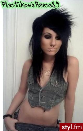 EMO Alternatywne Średnie Fryzury