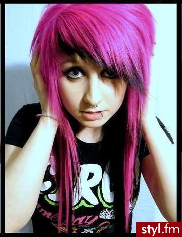 EMO Alternatywne Średnie Fryzury