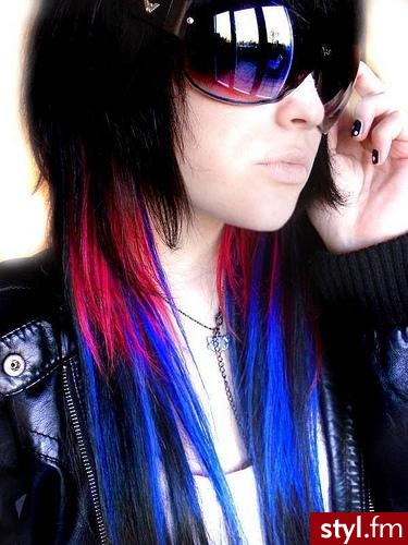 EMO Alternatywne Średnie Fryzury