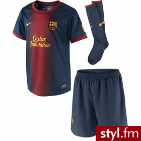 Nike zestaw chłopięcy FCB LT BOYS HOME KIT roz. XL - Pozostałe Biżuteria Moda