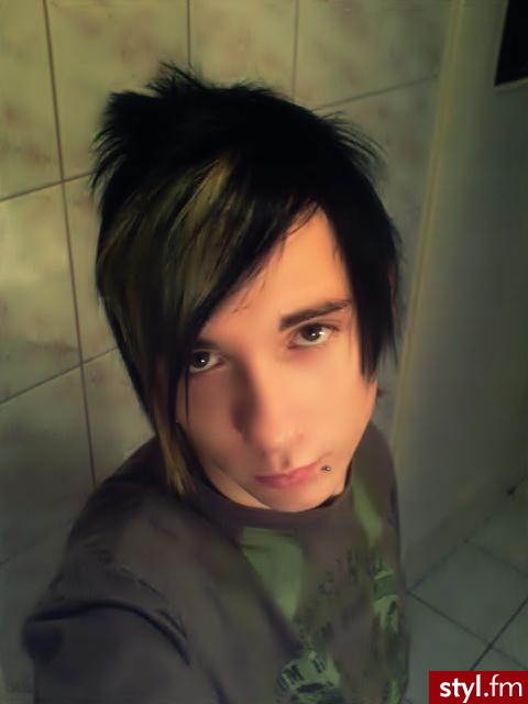 EMO Alternatywne Średnie Fryzury