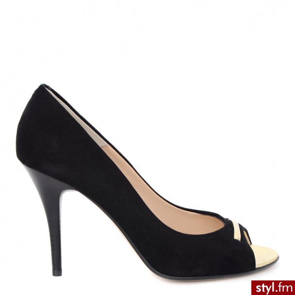 Venezia CZÓŁENKA 48449 Z NER-O - Czółenka Buty Moda