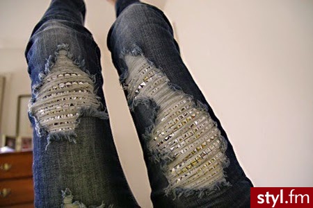 Jeansy Spodnie Moda