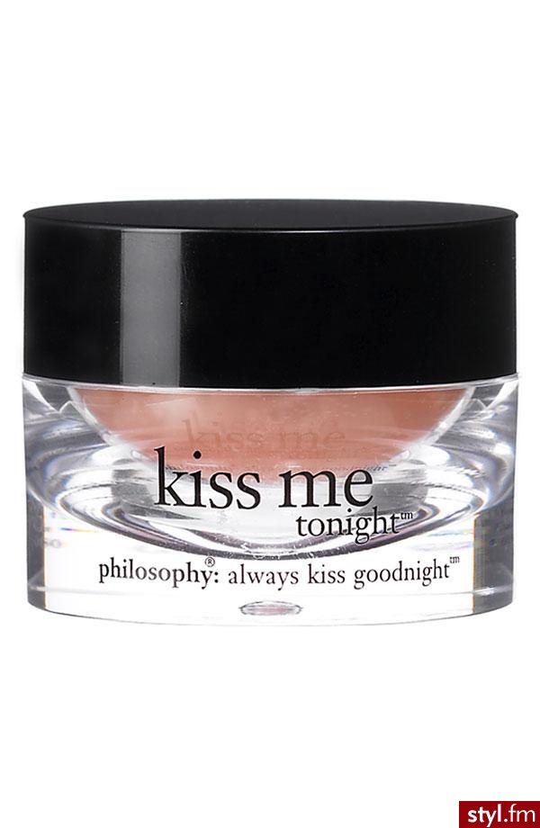 Za 20 dolarów możesz podarować swoim ustom niezwykłą \"terapię\". Krem od philosophy \"Kiss me tonight\" sprawi, że usta będą niebywale miękkie i.. całuśne :) Co więcej, nawilża i wygładza. - Misz-masz