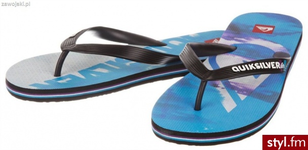 QUIKSILVER Japonki Klapki Basen MOLOKAI STAMP BWUS - Klapki Buty Moda
