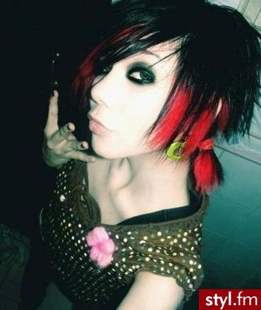 EMO Alternatywne Średnie Fryzury