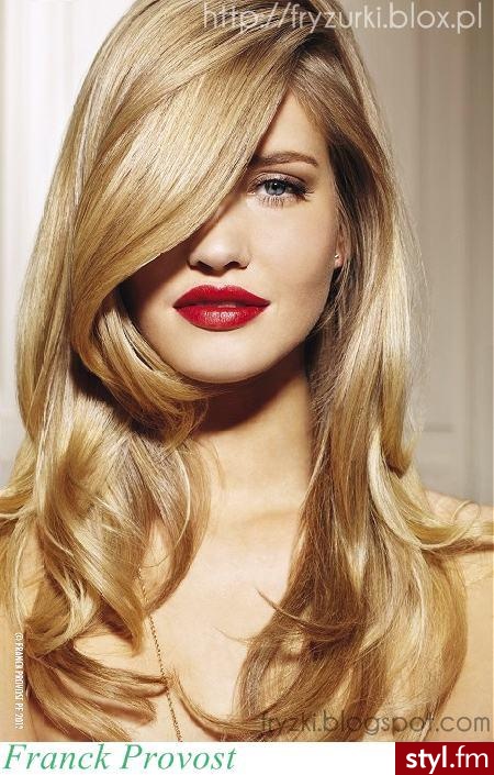 Blond Rozpuszczone Kręcone Na co dzień Długie Fryzury